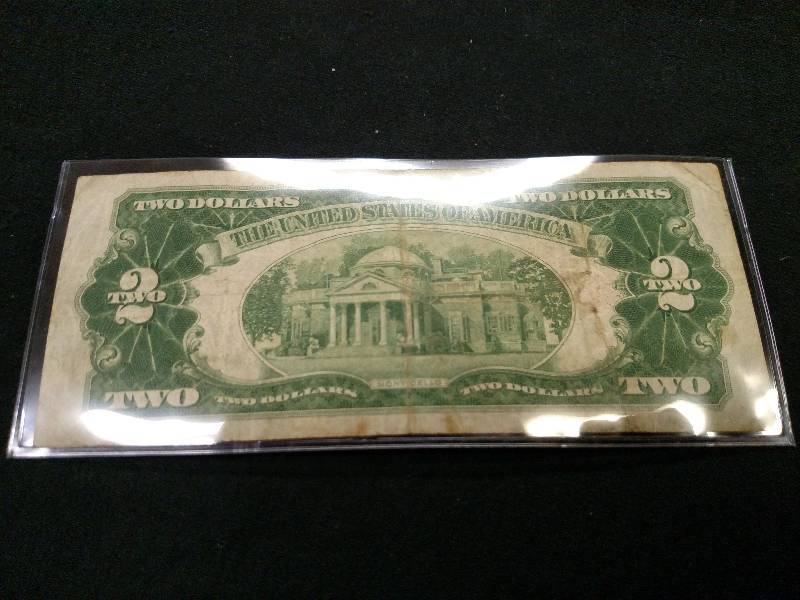 1928 Two Dollar Red Seal Note...