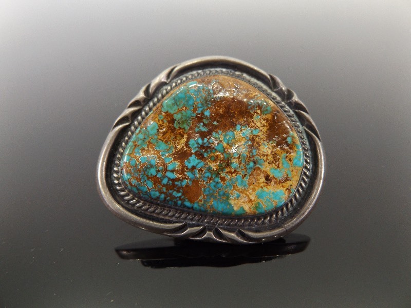 lot 46 image: Sterling Silver Turquoise Bolo Tie Pendant