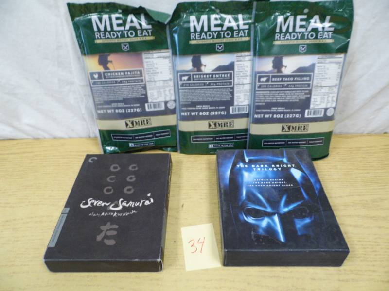 lot 34 image: MREs - Dark Knight Trilogy - DVD Samuri