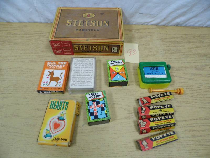 lot 93 image: Popeye TV Film - Card Games