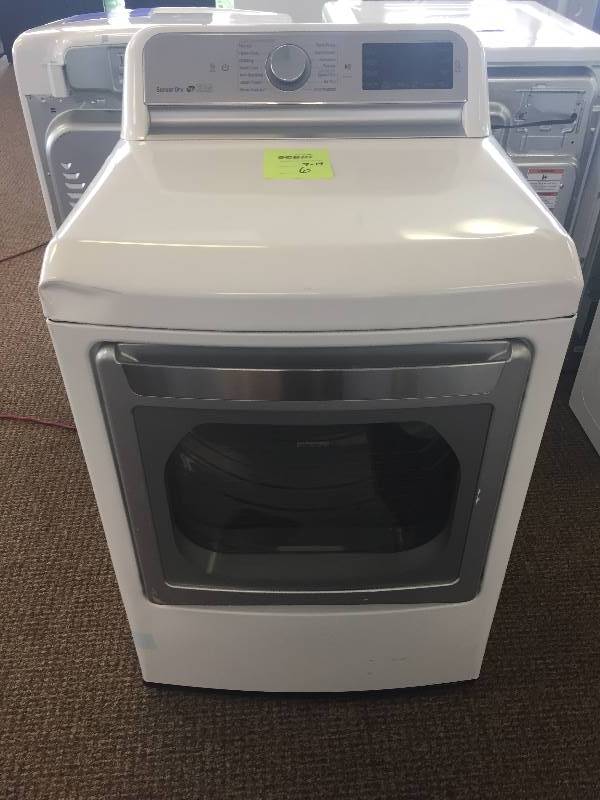 BRAND NEW SCRATCH & DENT LG 7.3 cu. ft. Electric Dryer with Turbo Steam in White--MODEL#DLEX7600WE