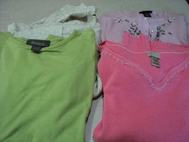 womens PJs and tops size 1X...