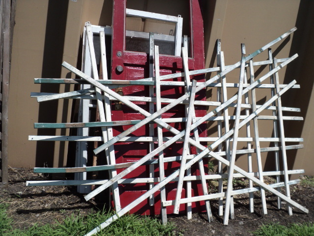 wood for trellis, screens, door, wi...