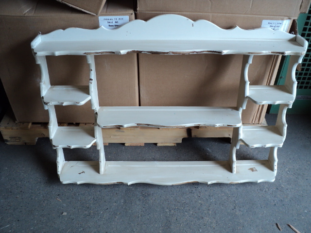 wood wall shelf 3 wide x 2 high...