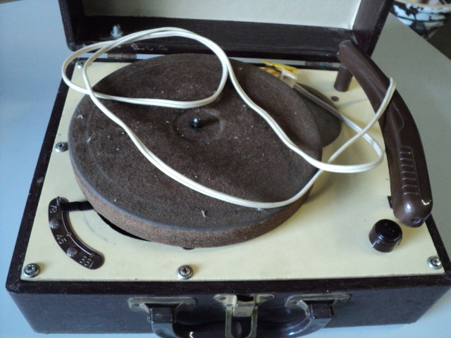 record player...
