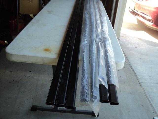 7 long metal 2 wide pieces...