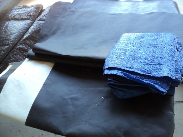 lot of plastic material and mats - ...