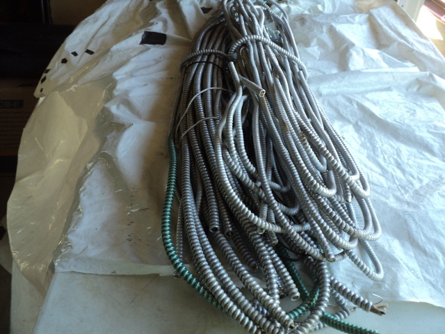 lot of flex metal conduit...