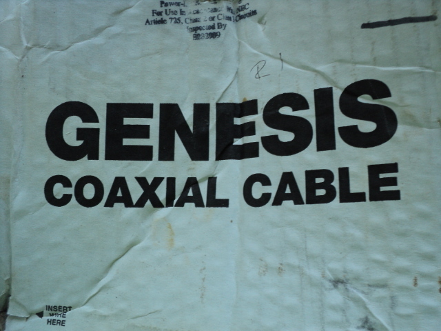 Genesis coaxial cable - box is dama...