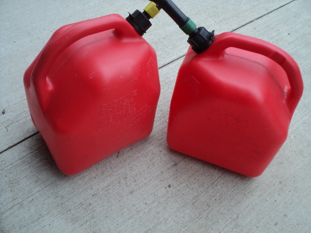 2 5 gallon gas cans...
