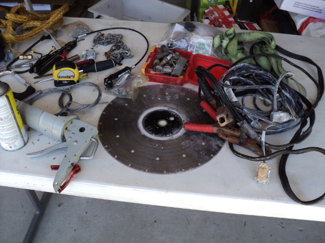 tote of miscellaneous tools...