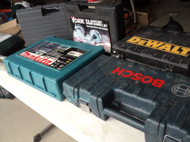 empty tool containers...