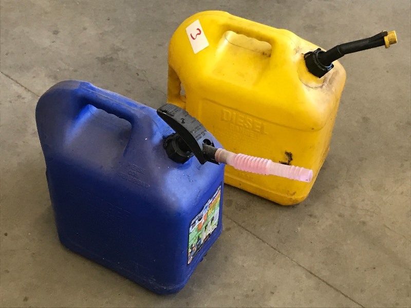 lot 3 image: (1) 5-Gallon Kerosene & (1) 5-Gallo...