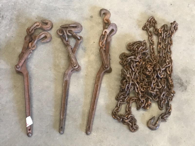 lot 18 image: Lot Of 14 Load Chain & (3) Chain ...