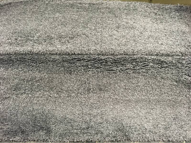 THOMASVILLE NEW AREA SHAG GREY 7 10X10 RUG, RETAIL $329.99