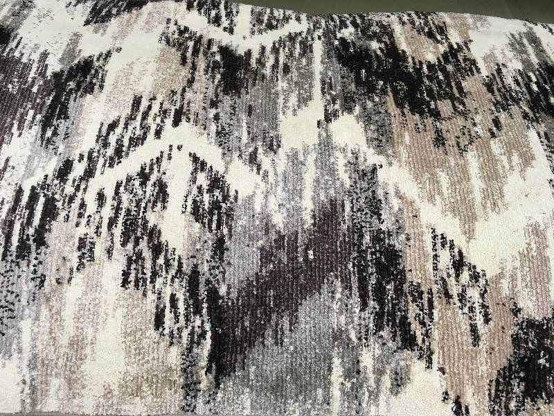 ORIAN NEW AREA RUG 7 10 X 12 CHEVRON GRAY