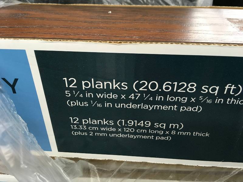 SAVANNAH HICKORY LAMINATE, RETAIL $29.99