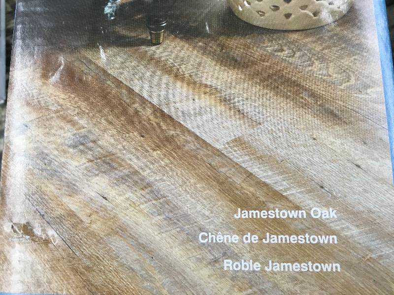 JAMESTOWN OAK HDPC FLOOR, RETAIL $35.99