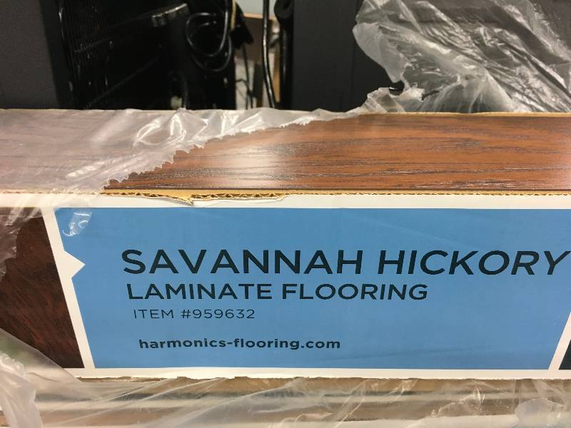 SAVANNAH HICKORY LAMINATE, RETAIL $29.99