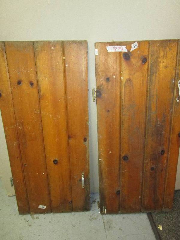 Wooden Dors, 17 14X 38 12 and 17 14 X 38