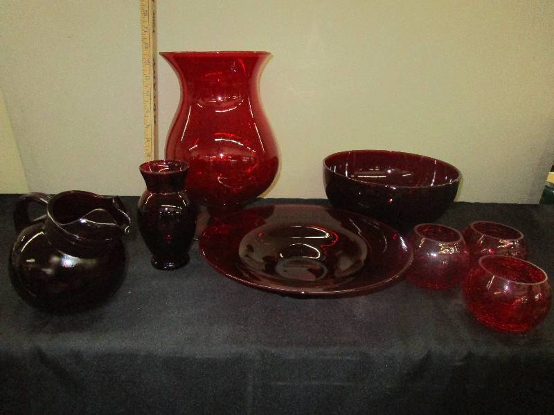 Ruby Red Glass ware