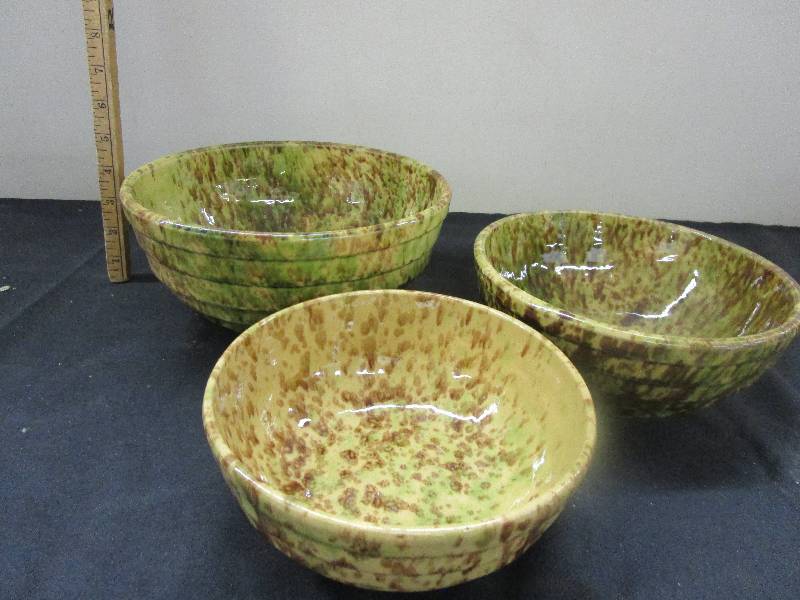 3 Pottery Bowls