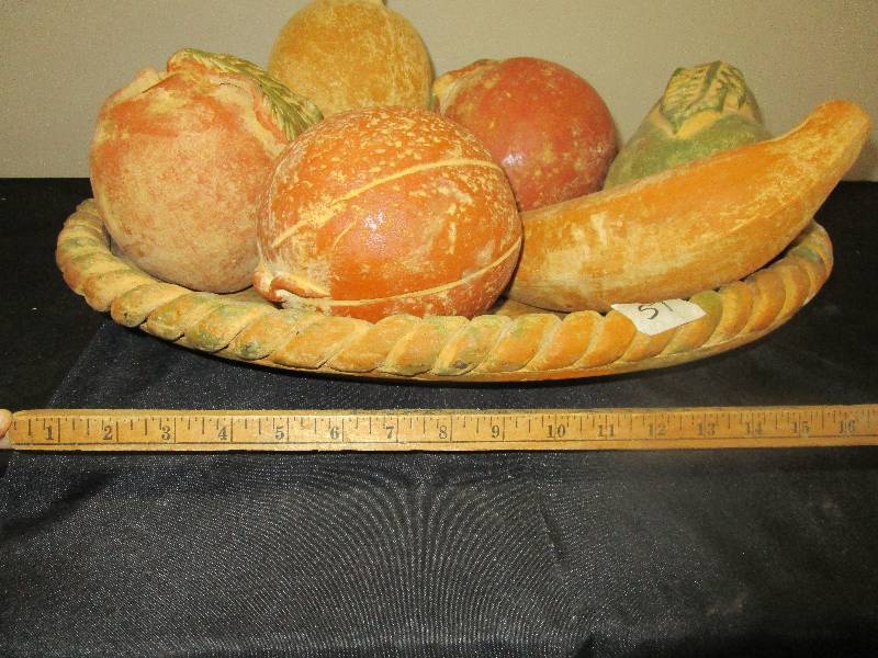 Pottery Fruit basket dcor