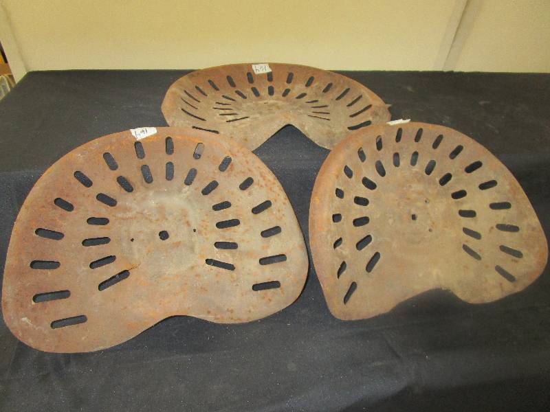 3 Old Tractor Seats