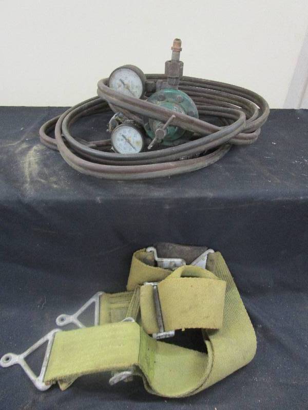 Oxy-acetylene torch and regulators and Harnass