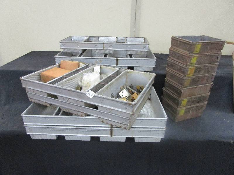 LARGE Bread Pans-whole works to go and hardware great for orting tools and ect too