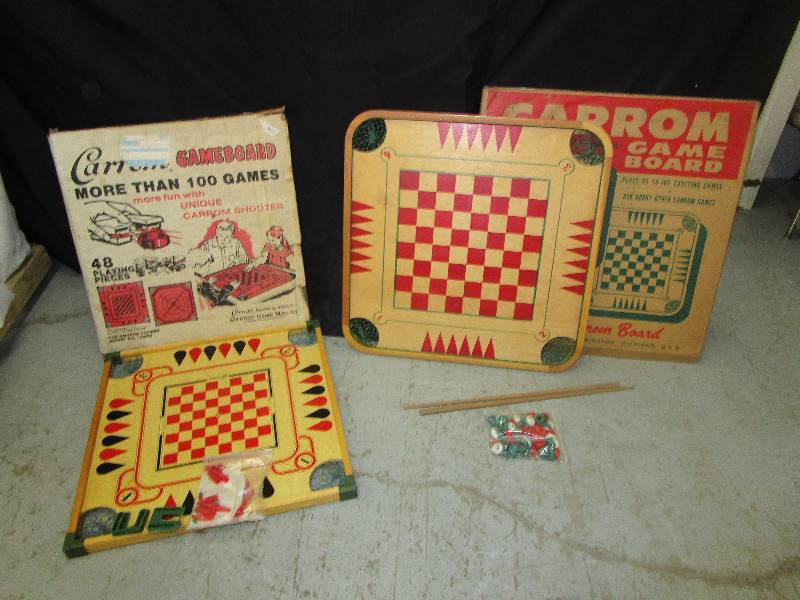 2-Carrom Boards and Some Pieces See Pictures