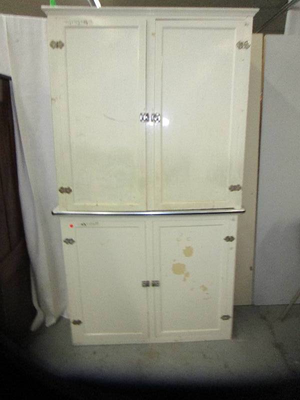 Antique Kitchen Cabinet 2 pieces Sizes in Pictures