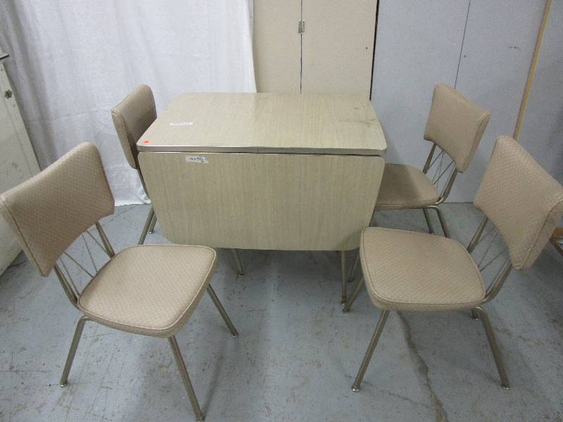 Retro Drop Leaf Table and 4 Chairs