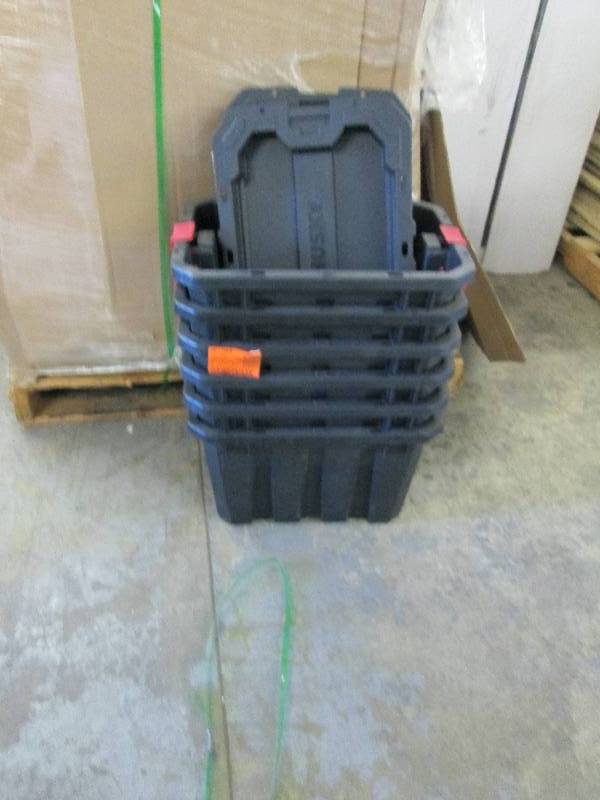 Lot of 6 Husky Latch & Stack 5 Gal ...