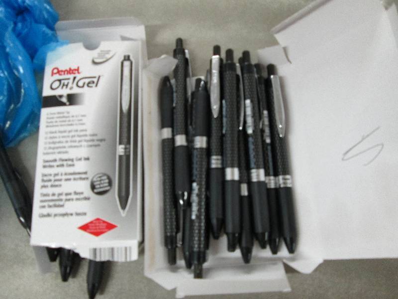 2 Open Boxes Pentel Oh Gel Black Pe...