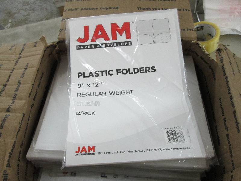 18 Packs of 12 Jam Clear Plastic Fo...