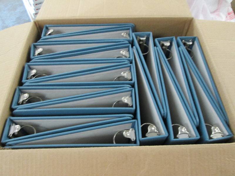 Box of 16 Blue Wilson Jones Binders...