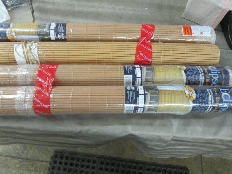 Lot of 4 Vinyl Rollup Blinds 36x72 ...