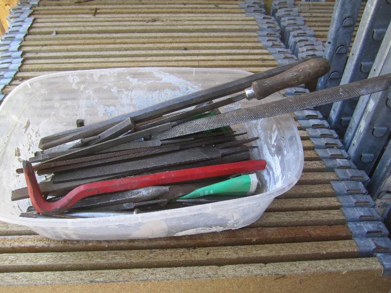 lot 35 image: Container of Misc Files, Chisels, P...