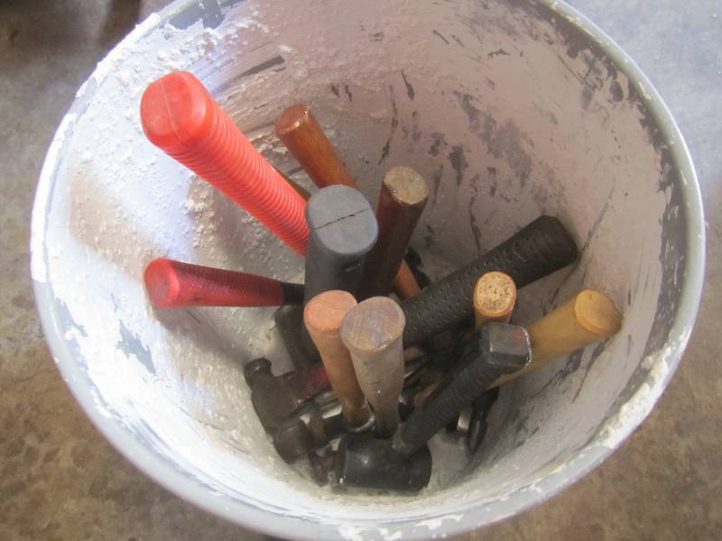 lot 39 image: Large Lot of Misc Hammers  RED...