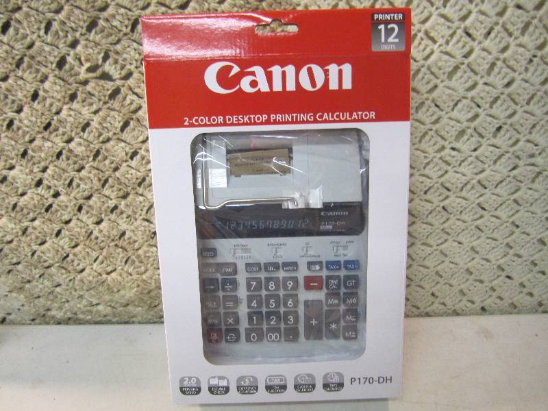 lot 45 image: Canon P170-DH 2-Color Desktop Print...