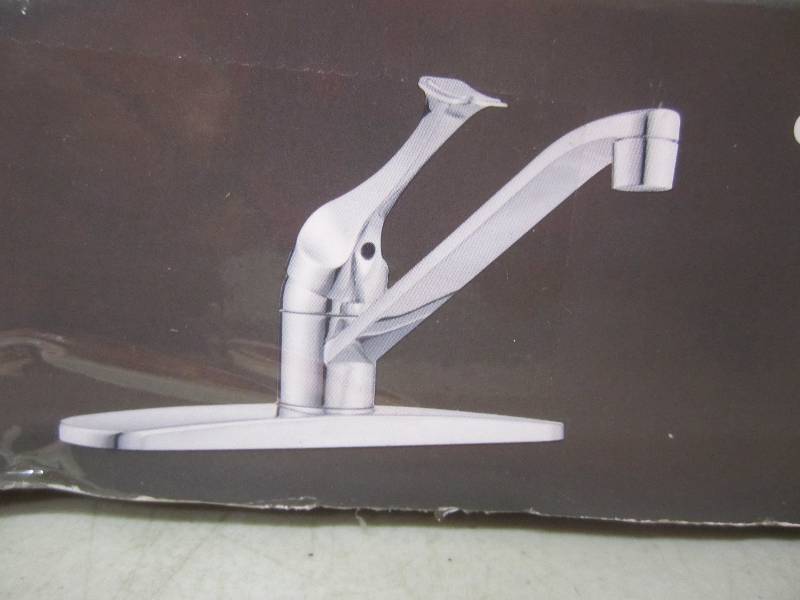 lot 87 image: Glacier Bay Chrome Kitchen Faucet O...