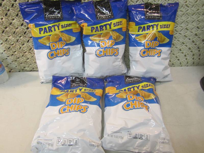 lot 120 image: 5 Party Size Bags of Dip Chips Best...