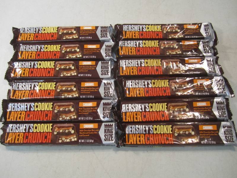 lot 123 image: 12 Hersheys Caramel Cookie Layer Cr...