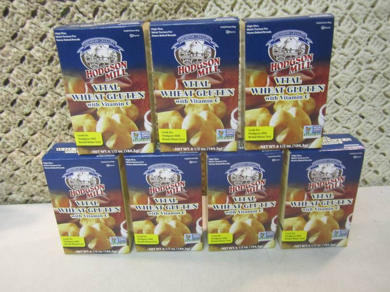 lot 130 image: 7 Boxes of Hodgson Mill Vital Wheat...