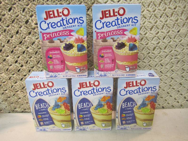 lot 137 image: 5 Boxes of Jell-O Creations Dessert...