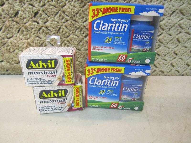 lot 150 image: 4 Box Mix of 2 Claritin Tablets and...