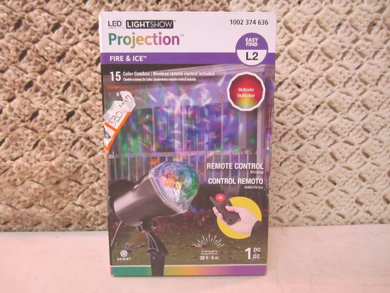 lot 156 image: LED Light Show Projection Fire & Ic...
