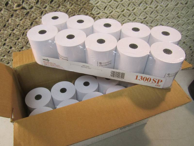 lot 163 image: Case of 30 Rolls of POS RegisterRe...