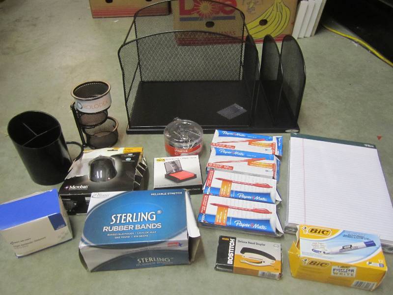 lot 168 image: Lot of Misc Office Supplies  A-3...